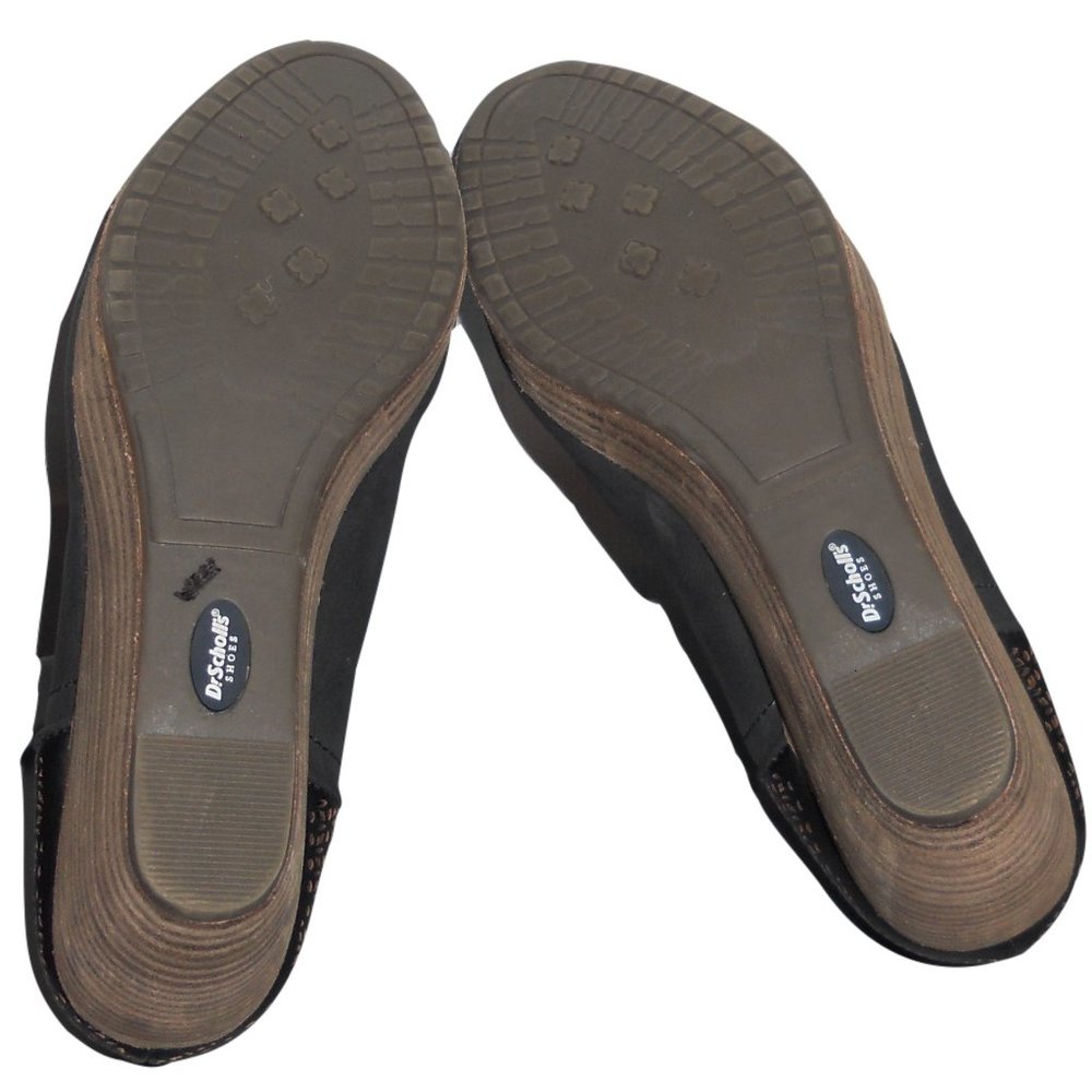 Most comfortable Dr. Scholls 8 1/2M Harlow Blk Wedge Booties - Picture 6 of 7